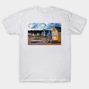 Beach Huts Hengistbury Head Dorset England UK T-Shirt